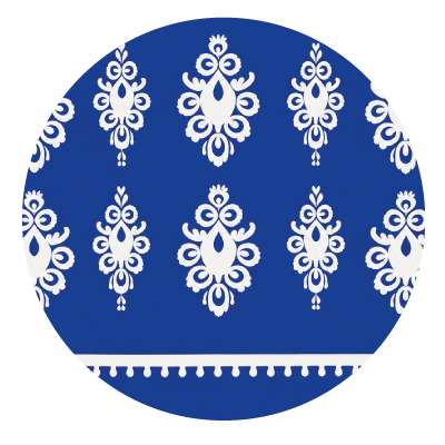 Mélange de coton brodé